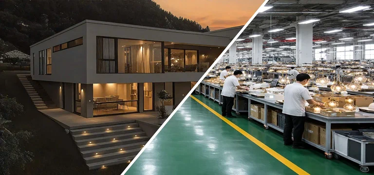 China lighting factory OEM ODM workshop for wall ceiling and pendant lights