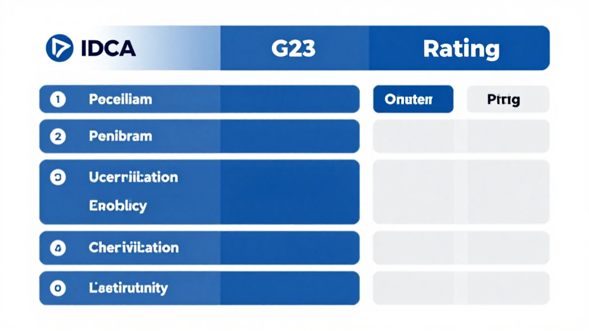 IDCA G-rating comparison