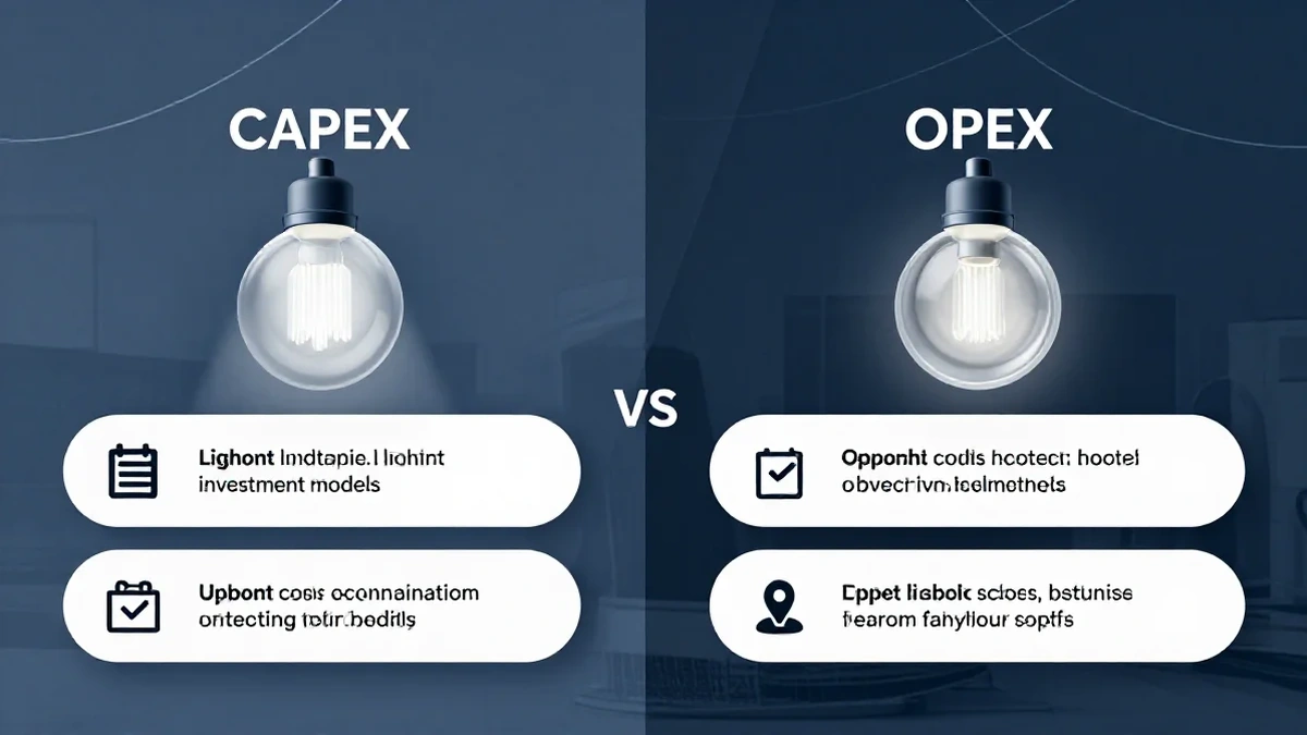 CAPEX vs OPEX payment models in lighting services