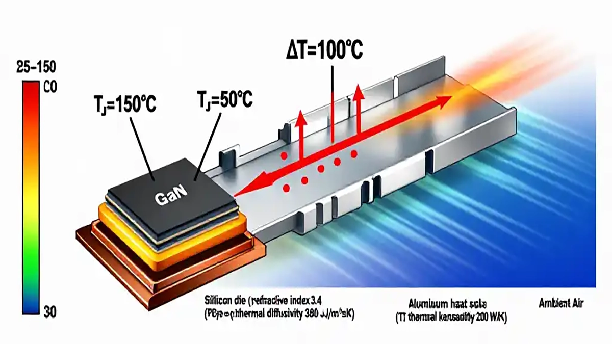 Diagramme de la structure de gestion thermique des LED