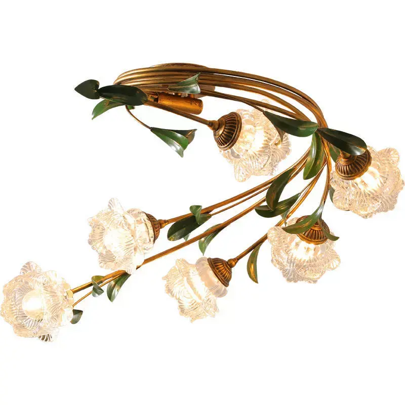 Creative Pastoral Flower Ceiling Light