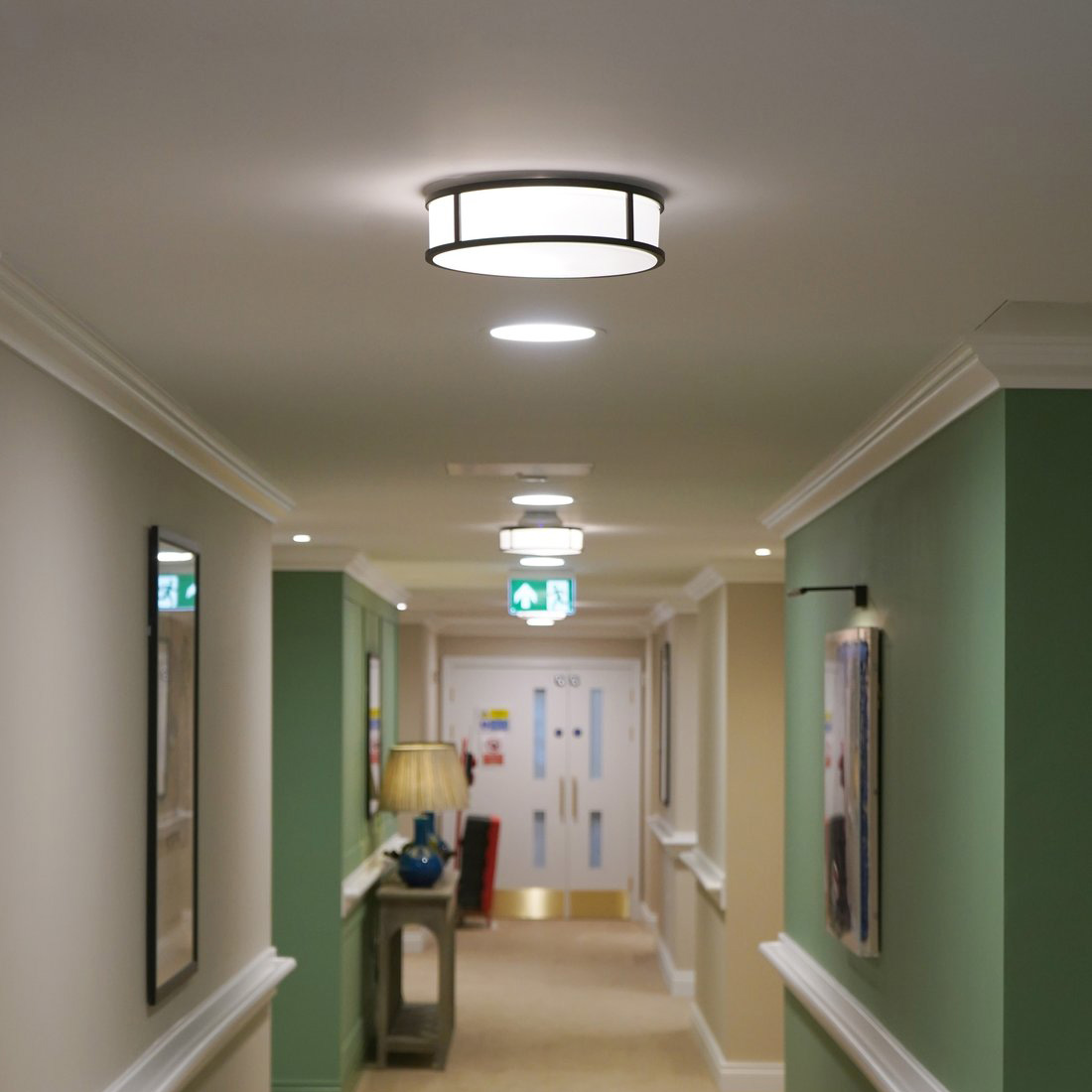 Round Bordered Ceiling Light