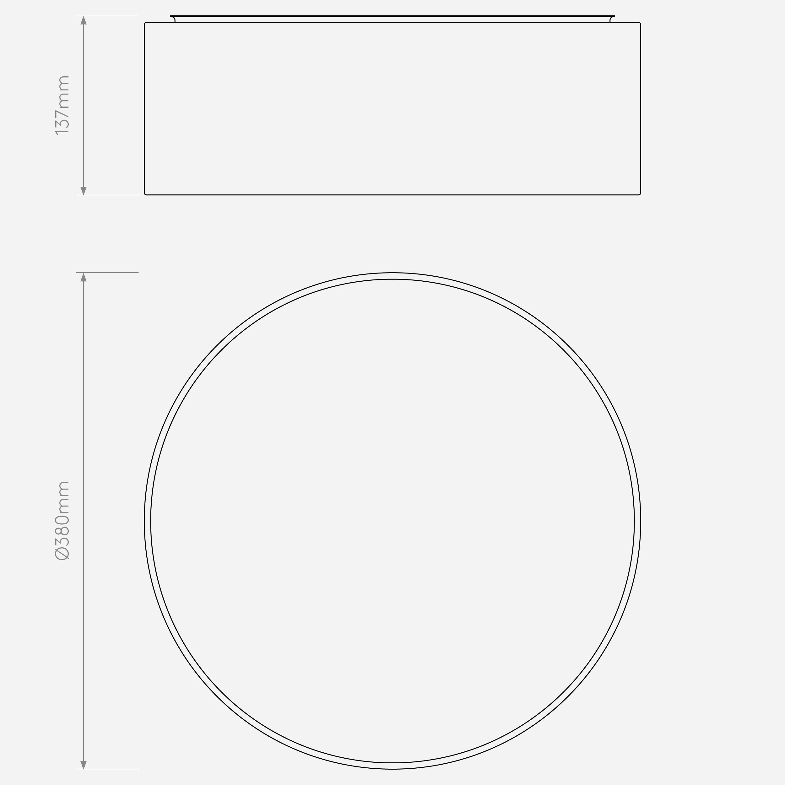 Cylindrical Ceiling Light