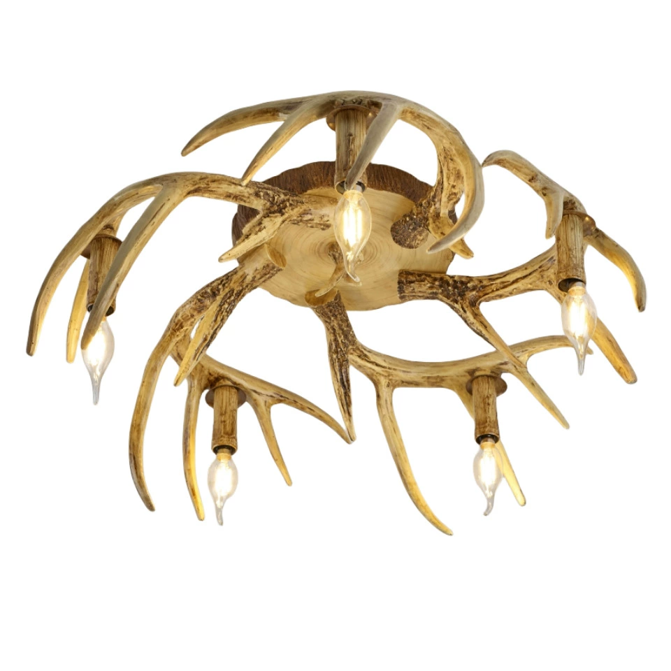 American Retro Antler Ceiling Light