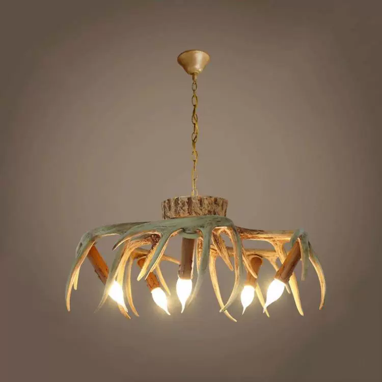American Retro Antler Ceiling Light