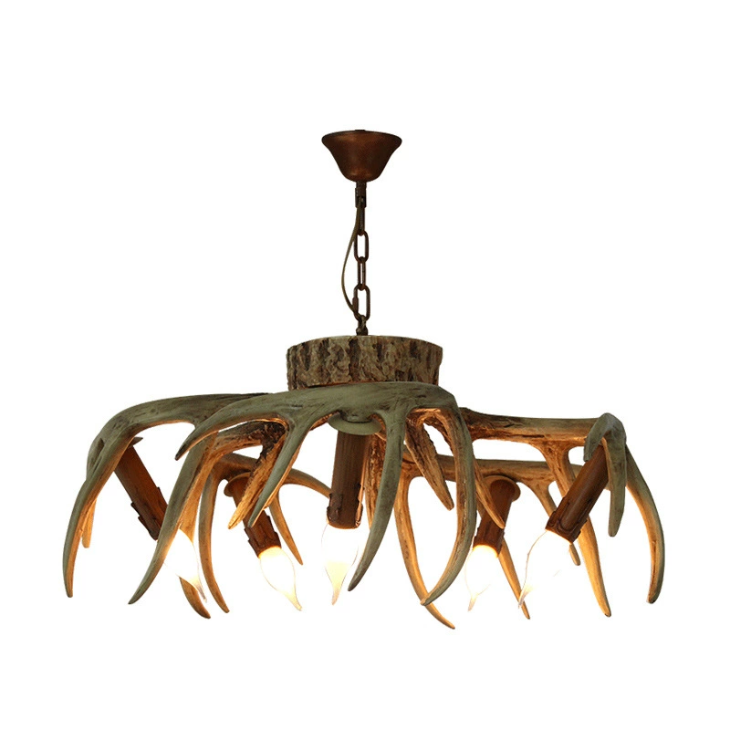 American Retro Antler Ceiling Light