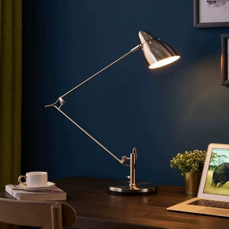 Simple Office Long Arm Folding Table Lamp