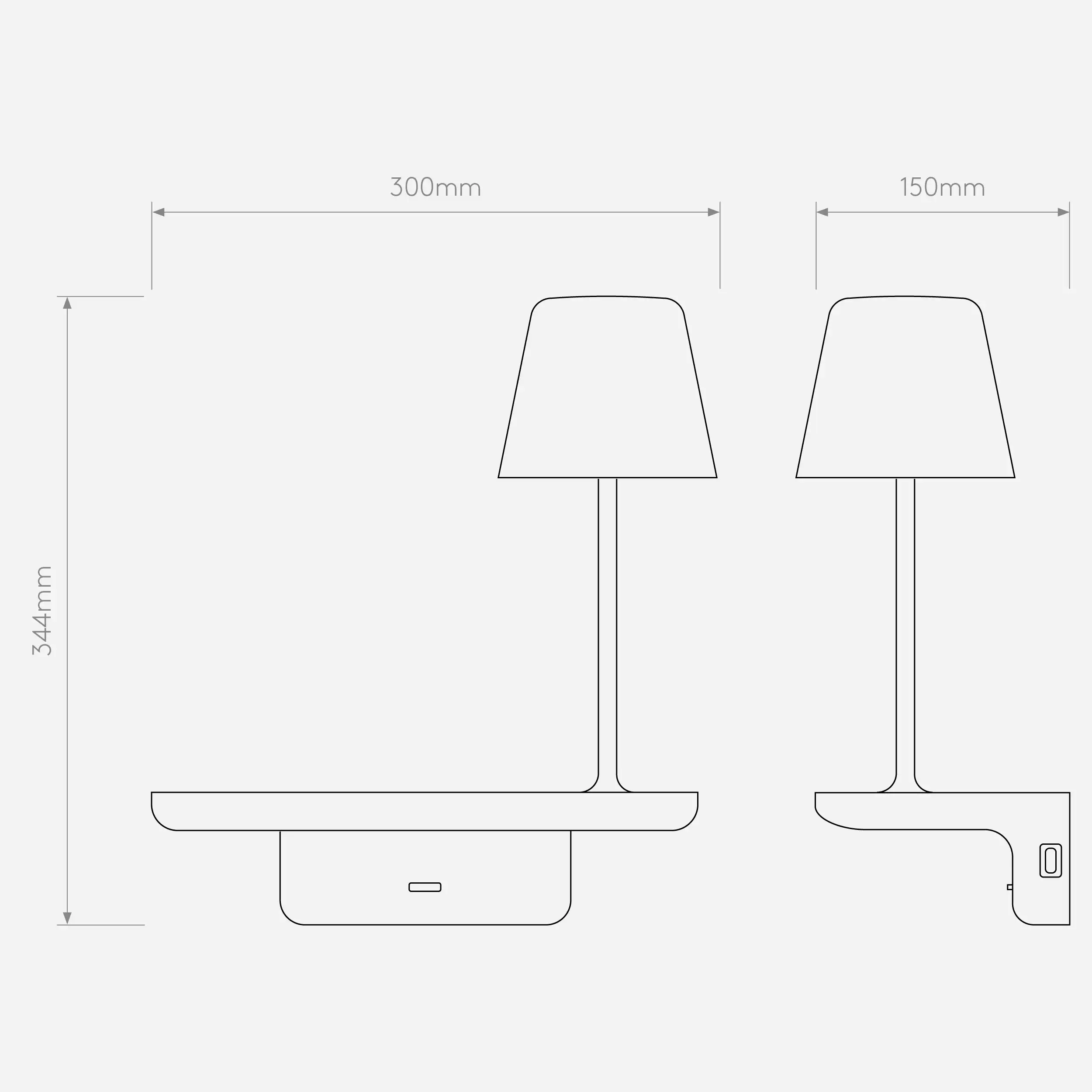 Multi-functional Bedside Wall Light