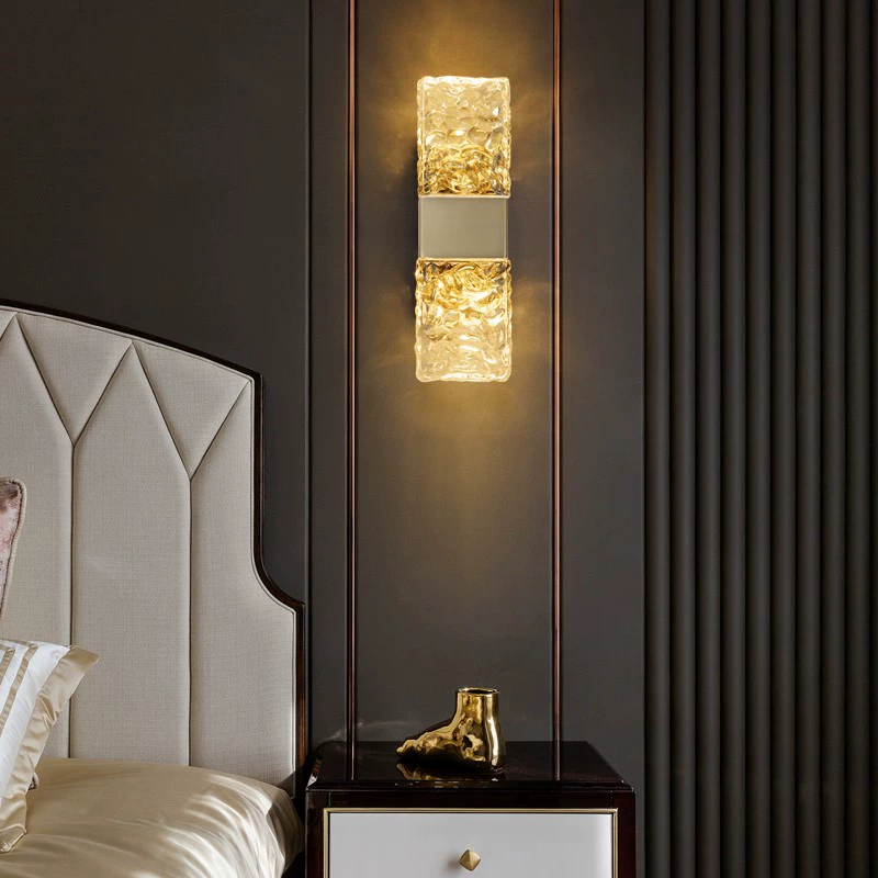 Solid Copper Crystal Luxury Wall Light